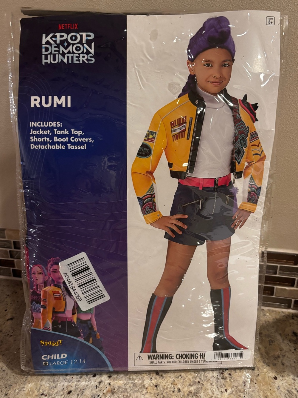 Spirit Rumi Costume Jacket Set - Yellow with Pink & Purple Accents